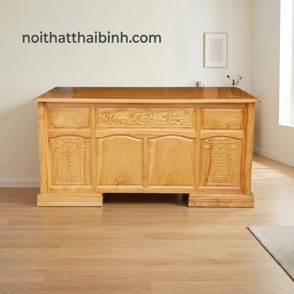 Cách Chọn Bàn Làm Việc Gỗ Bền: 7 Tiêu Chí Vàng 2026 Bàn làm việc gỗ tự nhiên