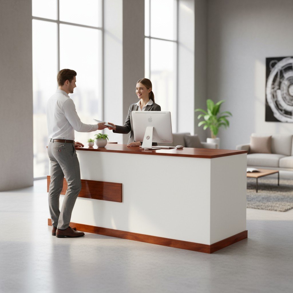 Bàn quầy thu ngân nhỏ gọn