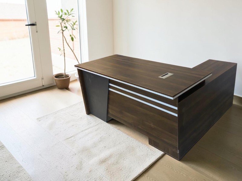 Mua nội thất văn phòng online ở đâu chất lượng nhất Sơn PU hai lớp bảo vệ bề mặt bàn gỗ tự nhiên