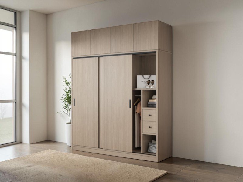 Nơi bán tủ quần áo gỗ đẹp giá rẻ nhất TPHCM Xưởng sản xuất tủ quần áo gỗ trực tiếp tại Quận 7 TPHCM