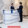 Bàn quầy lễ tân đẹp Tphcm