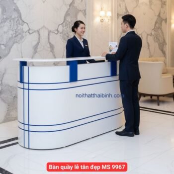 Bàn quầy lễ tân đẹp Tphcm