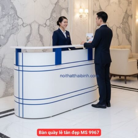 Bàn quầy lễ tân đẹp Tphcm