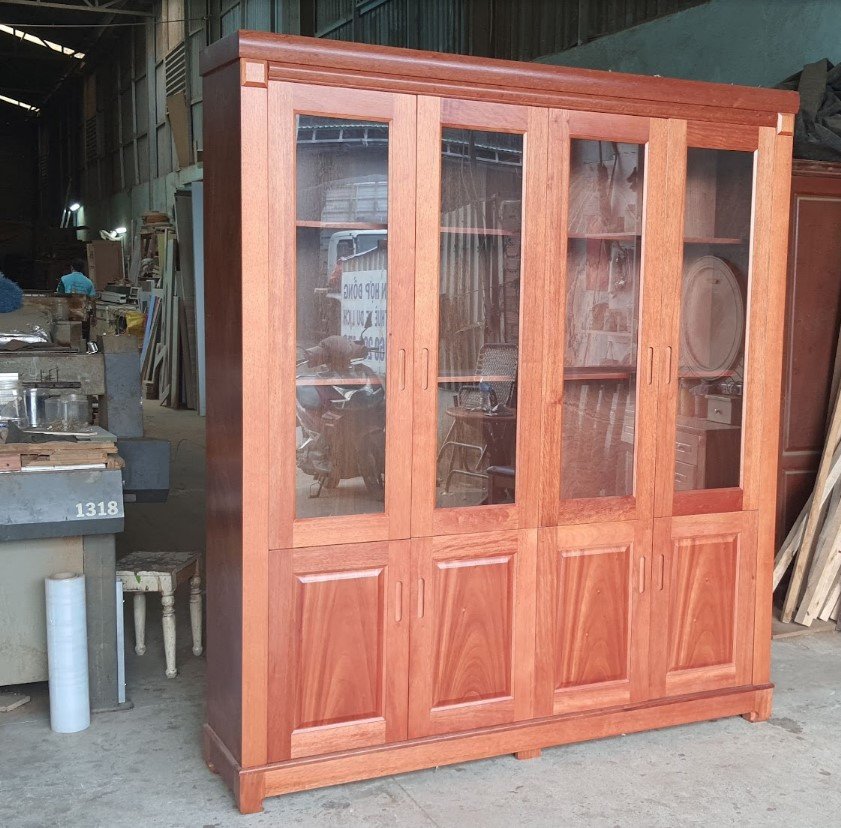 Tư vấn mua tủ hồ sơ đẹp cho các văn phòng hiện nay Tủ hồ sơ 5 cánh gỗ công nghiệp phủ melamine nhiều ngăn lưu trữ