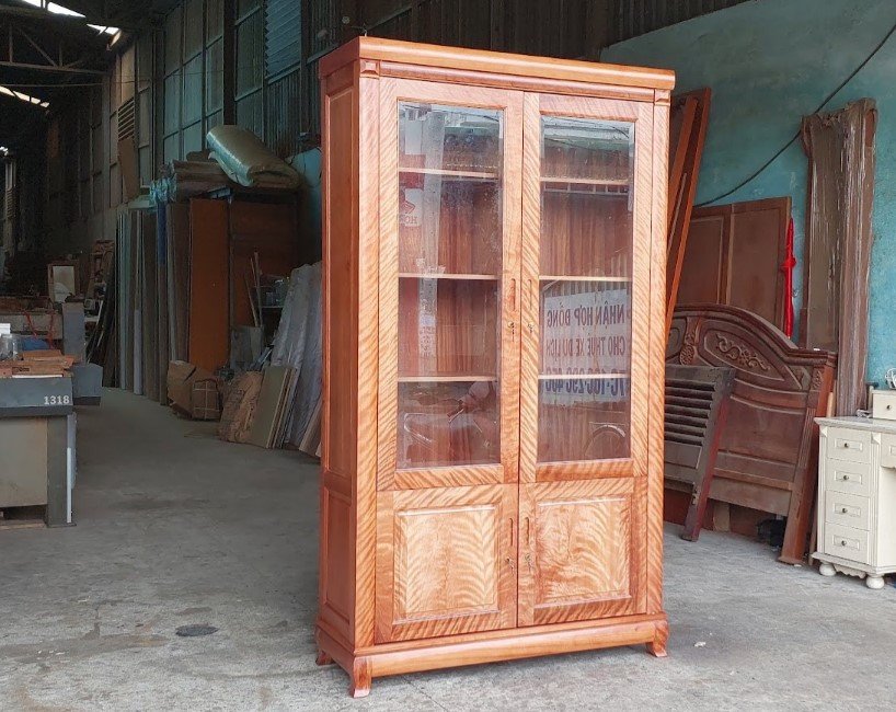 Tư vấn mua tủ hồ sơ đẹp cho các văn phòng hiện nay Vân gỗ tự nhiên và mộng ghép góc tủ hồ sơ cao cấp