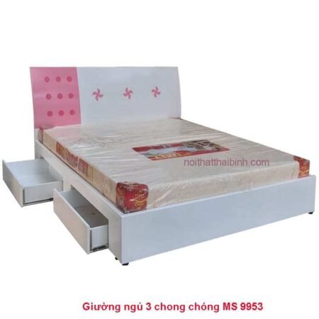 Giường ngủ màu hồng cho bé gái