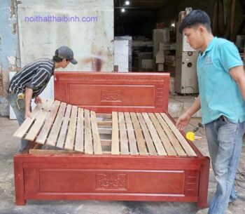 Đóng giường ngủ gỗ Bình Thạnh theo yêu cầu tại xưởng uy tín