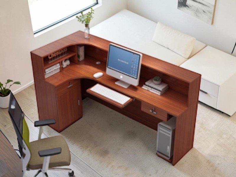 Đội thi công lắp đặt quầy lễ tân tận nơi tại TPHCM