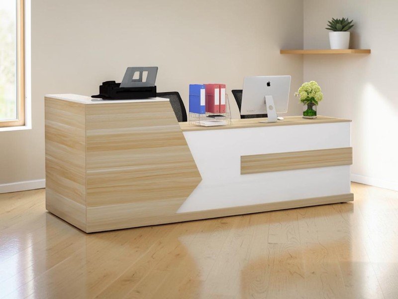 Hộc tủ lưu hồ sơ tích hợp phía trong quầy lễ tân
