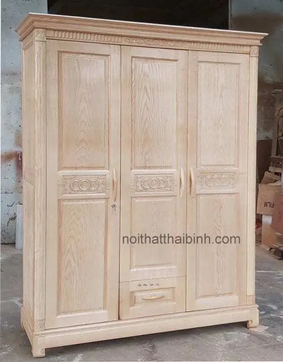 Tủ đựng quần áo gỗ sồi tự nhiên Tủ đựng quần áo gỗ sồi tự nhiên