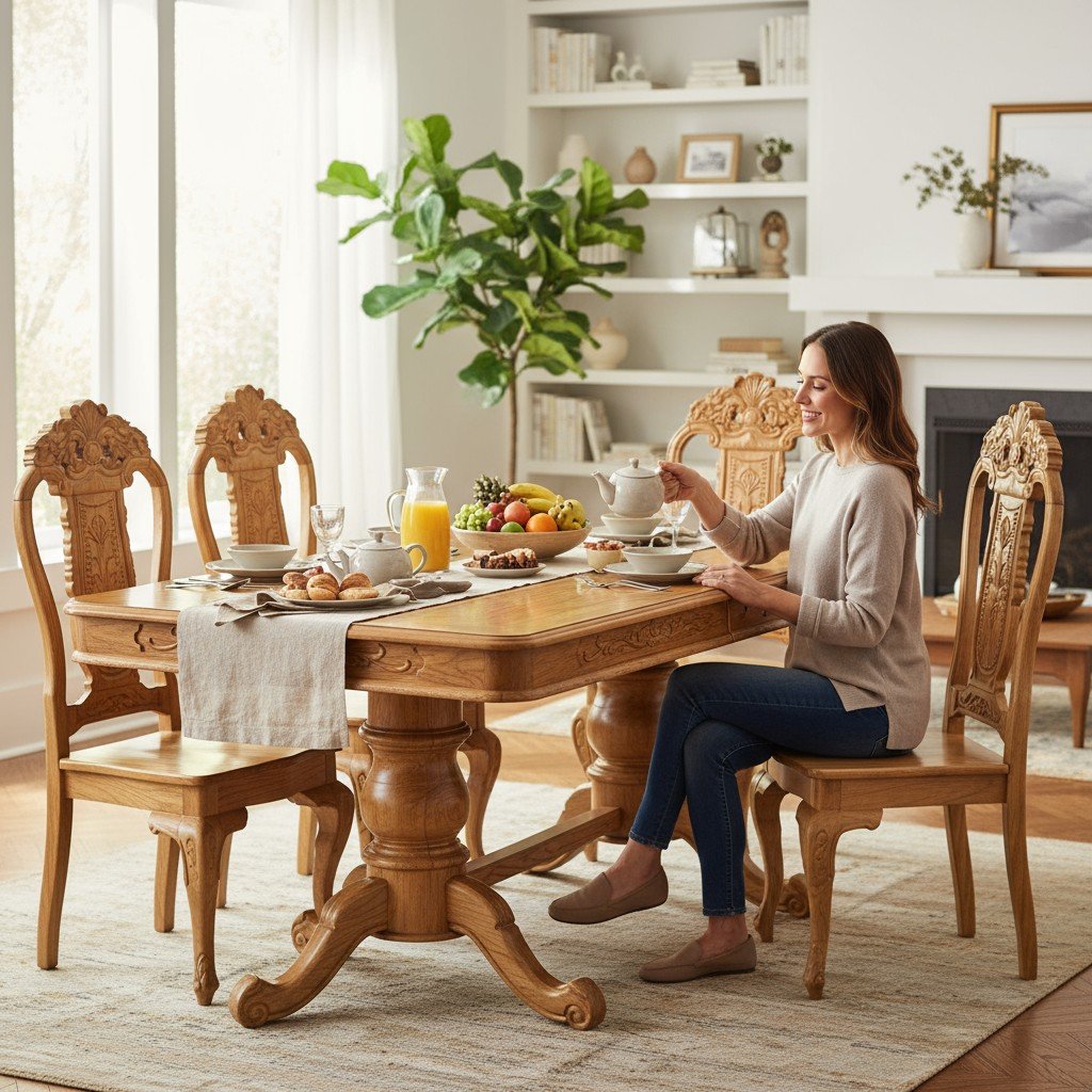 Bàn ăn tân cổ điển cao cấp