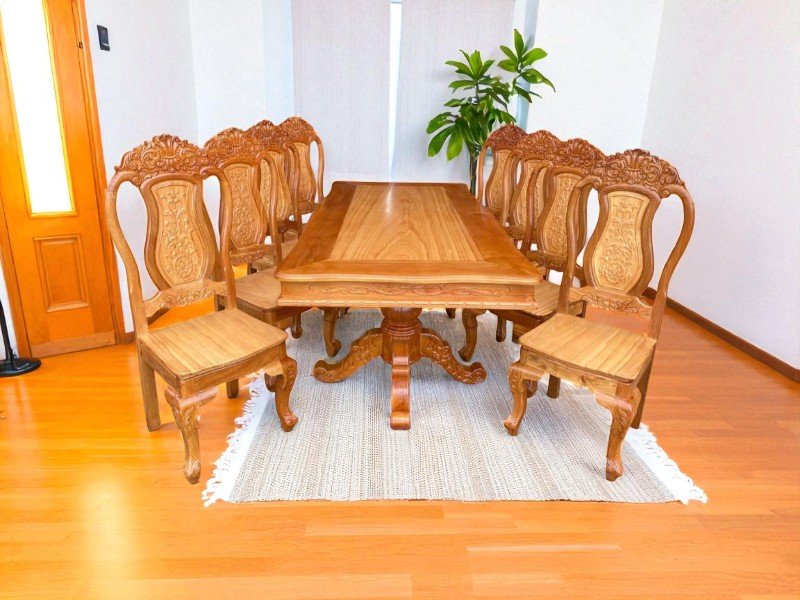 Bộ bàn ăn tân cổ điển