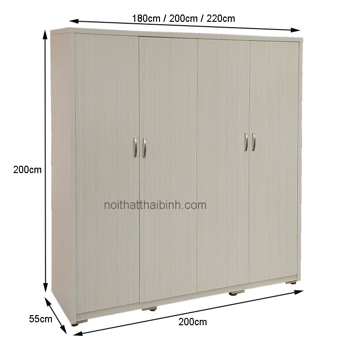 Kích thước tủ quần áo cho phòng ngủ