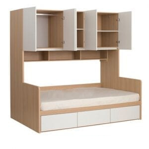 Giường ngủ kết hợp tủ và ngăn kéo MS 1018