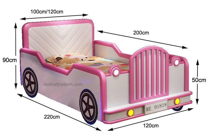 Kích thước giường xe dành cho trẻ em