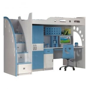 Bộ giường tầng tủ bàn học cho bé MS 1052