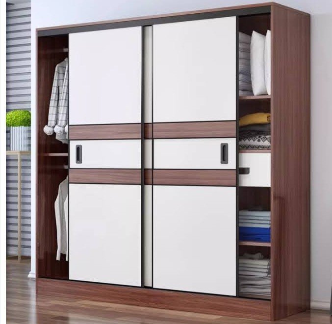 Tủ quần áo phủ melamine | Giá bán = 6.500.000 đ | >>Video Cận cảnh lớp phủ melamine chống trầy trên cánh tủ quần áo