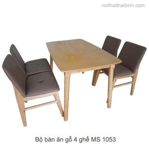 Bộ bàn ăn gỗ 4 ghế