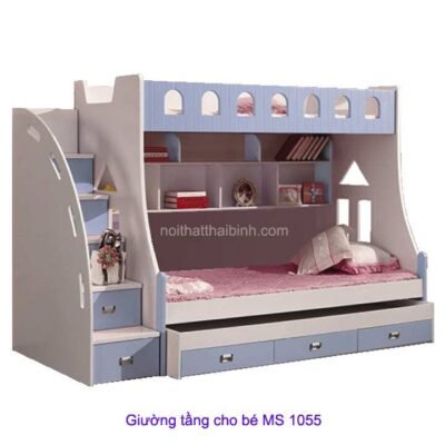 Báo Giá Giường Tầng Trẻ Em Gỗ Cao Su Mới Nhất 2026 Mẫu giường tầng trẻ em đẹp