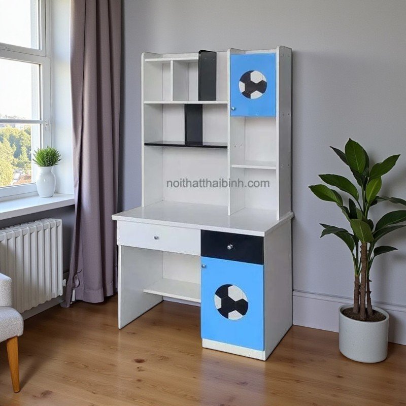 Bàn học có kệ sách đẹp giá rẻ MS 1116 9 Bàn học có kệ sách