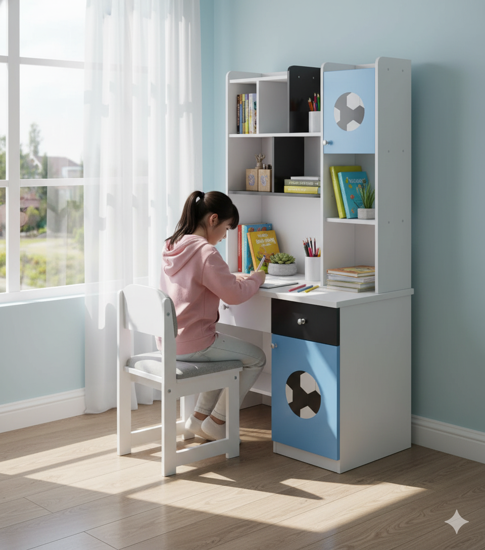 Bàn học có kệ sách đẹp giá rẻ MS 1116 11 Bàn học liền kệ sách