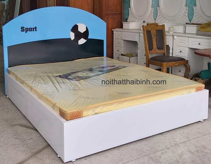 Giường ngủ có ngăn kéo MS 1118 Giá bán = 5.500.000 đ 7 Giường ngủ có ngăn kéo bên hông