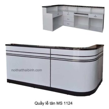 Quầy lễ tân bo góc