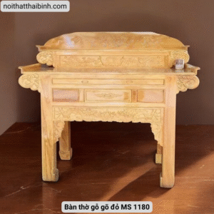Bàn thờ gỗ gõ đỏ MS 1180 6 Bàn thờ gỗ gõ đỏ MS 1180