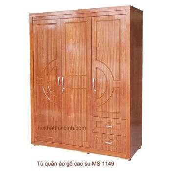 Tủ quần áo gỗ cao su giá rẻ