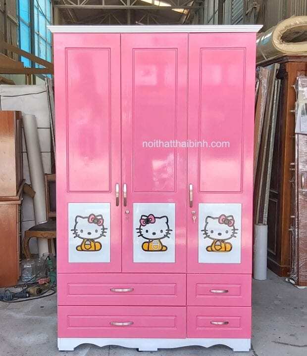 Tủ quần áo Hello Kitty cao cấp