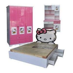 Bộ phòng ngủ trẻ em Hello kitty MS 1197