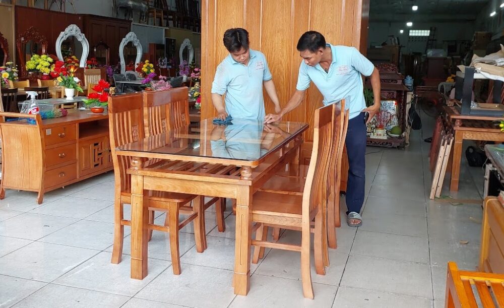 Bộ bàn ăn 6 ghế gỗ xoan đào MS 1272 Giá bán = 11.500.000 đ giảm còn = 8.500.000 đ Bàn ăn 6 ghế gỗ xoan đào MS 1272 tại cửa hàng nội thất Thái Bình