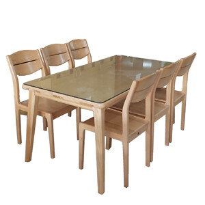 Bộ bàn ăn 6 ghế gỗ sồi MS 1203
