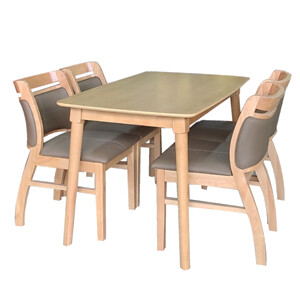 Bộ bàn ăn gỗ 4 ghế cao cấp MS 1237