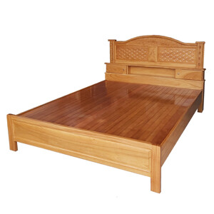 Giường ngủ gỗ gõ đỏ đẹp MS 1192
