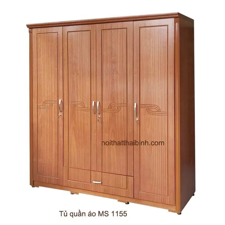 Tủ quần áo gia đình MS 1155 Giá bán= 9.500.000đ giảm còn= 8.500.000đ 9 Nơi bán tủ quần áo gia đình giá rẻ