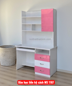 Bàn học liền kệ sách