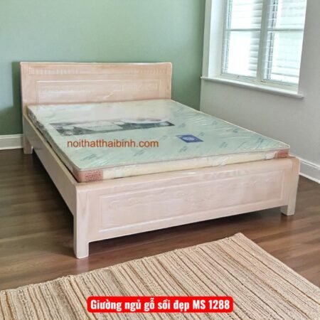 Giường ngủ gỗ Sồi đẹp