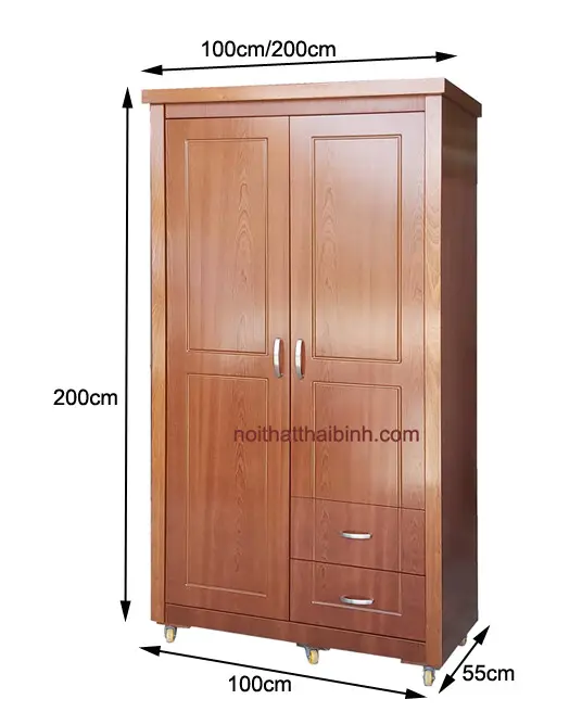 Tủ quần áo 1m giá rẻ MS 1280 Giá bán = 5.500.000đ giảm còn = 4.500.000đ 6 Tủ quần áo 1m giá rẻ