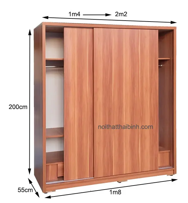 Kích thước tủ quần áo cánh lùa giá rẻ Kích thước tủ quần áo cánh lùa giá rẻ