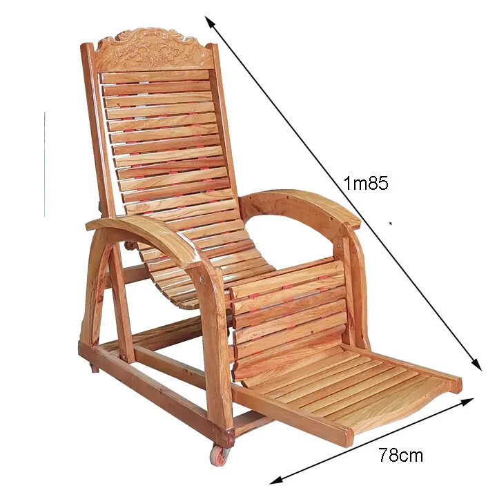 Kích thước ghế thư giãn gỗ gõ đỏ Kích thước ghế thư giãn gỗ gõ đỏ