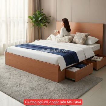 Giường ngủ có 2 ngăn kéo