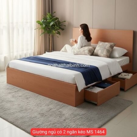 Giường ngủ có 2 ngăn kéo