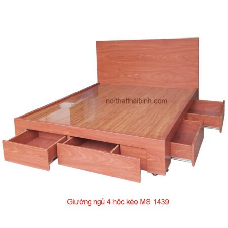 Giường ngủ 4 hộc kéo MS 1439 Giá bán= 7.000.000đ giảm còn= 6.000.000đ