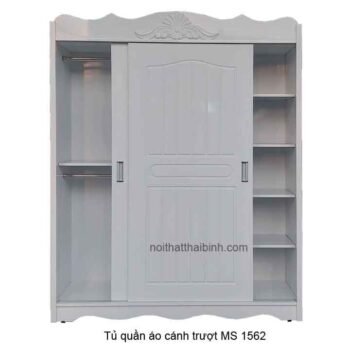 Tủ quần áo cánh trượt màu trắng