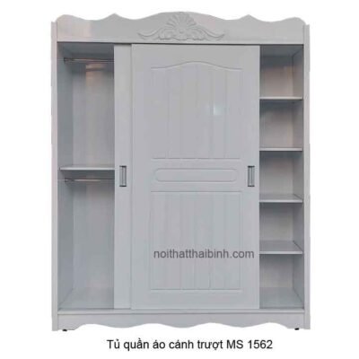 Tủ quần áo cánh trượt màu trắng