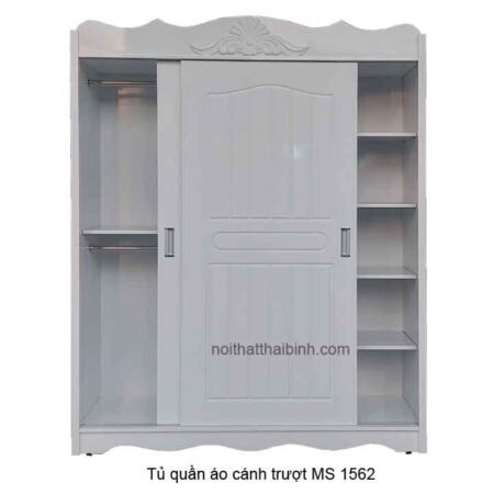 Tủ quần áo cánh trượt màu trắng
