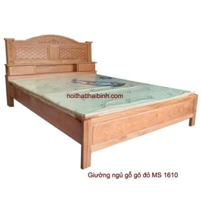 Giường gỗ gõ đỏ đẹp