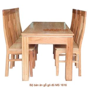 Bộ bàn ăn gỗ gõ 8 ghế