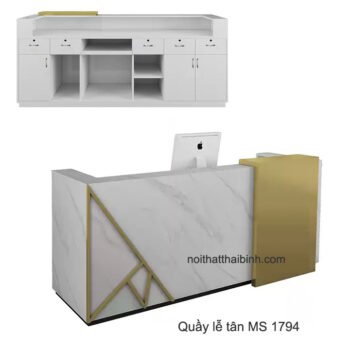 Mẫu quầy lễ tân đẹp